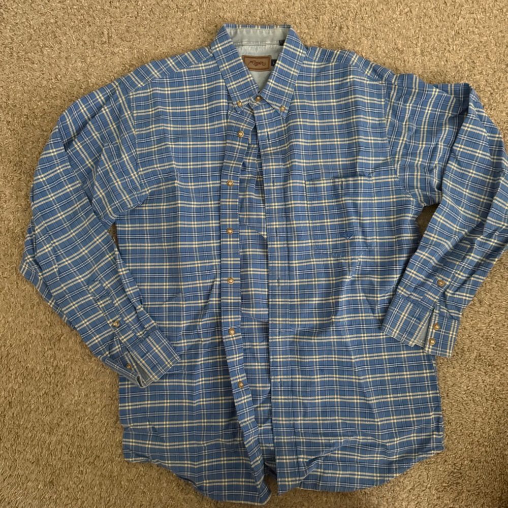 Vintage Roper Blue Button Down Shirt